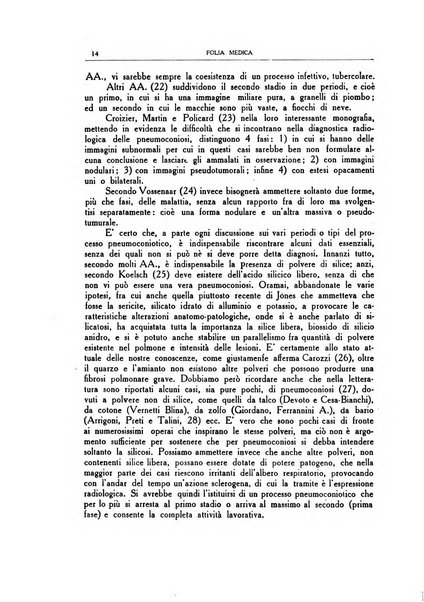 Folia medica periodico trimensile di patologia e clinica medica