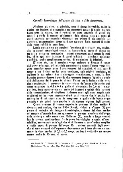 Folia medica periodico trimensile di patologia e clinica medica