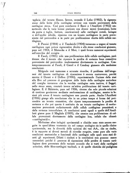 Folia medica periodico trimensile di patologia e clinica medica