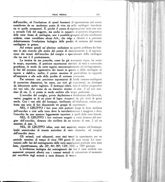 Folia medica periodico trimensile di patologia e clinica medica