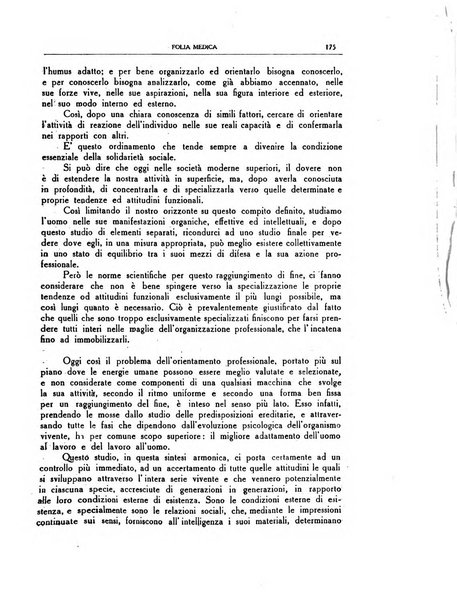 Folia medica periodico trimensile di patologia e clinica medica