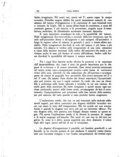 Folia medica periodico trimensile di patologia e clinica medica