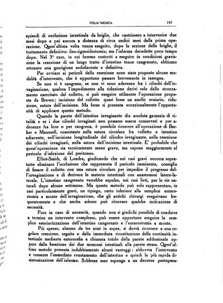 Folia medica periodico trimensile di patologia e clinica medica