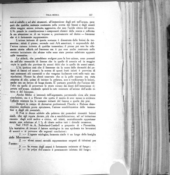 Folia medica periodico trimensile di patologia e clinica medica