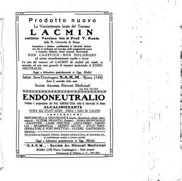 Folia medica periodico trimensile di patologia e clinica medica