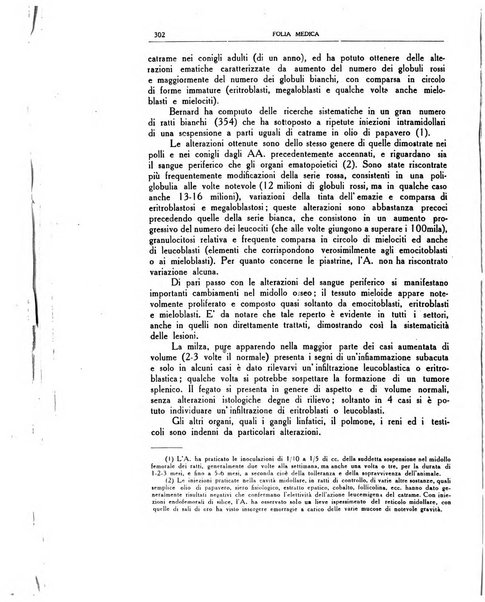 Folia medica periodico trimensile di patologia e clinica medica