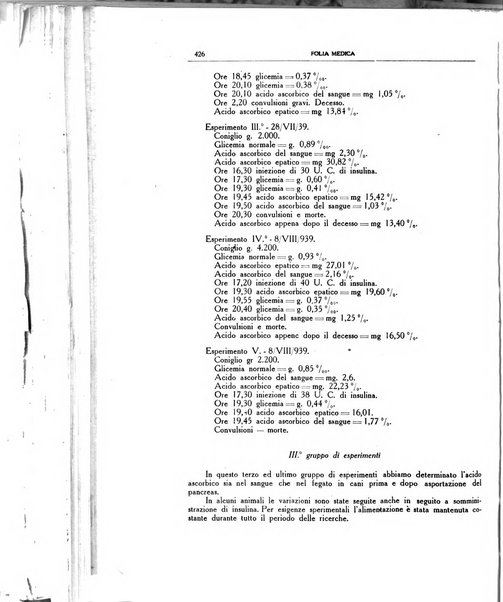 Folia medica periodico trimensile di patologia e clinica medica