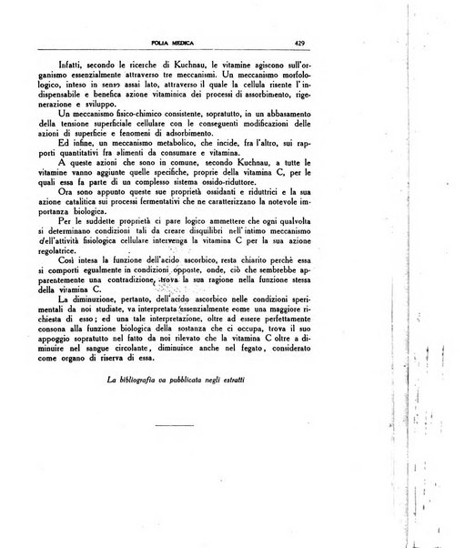 Folia medica periodico trimensile di patologia e clinica medica