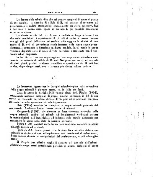 Folia medica periodico trimensile di patologia e clinica medica