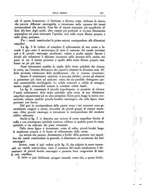 Folia medica periodico trimensile di patologia e clinica medica