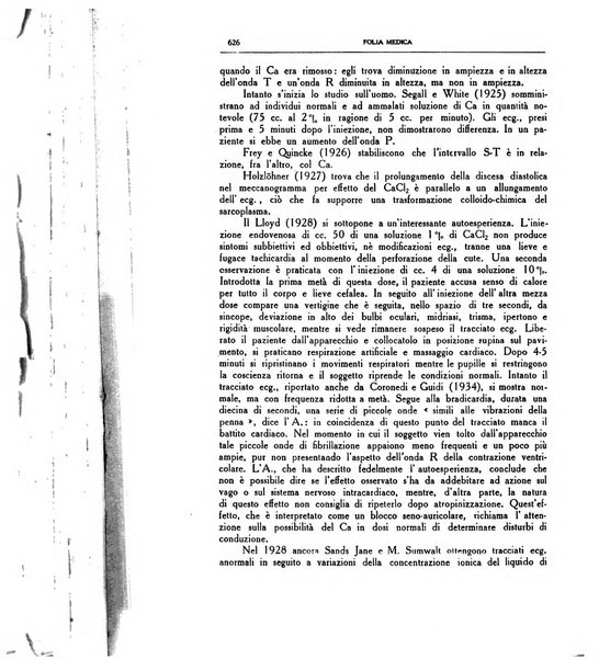 Folia medica periodico trimensile di patologia e clinica medica