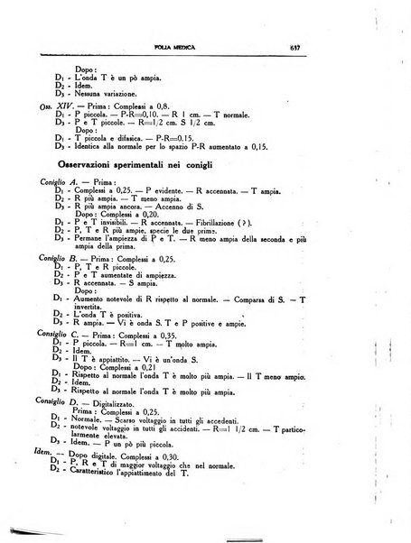 Folia medica periodico trimensile di patologia e clinica medica