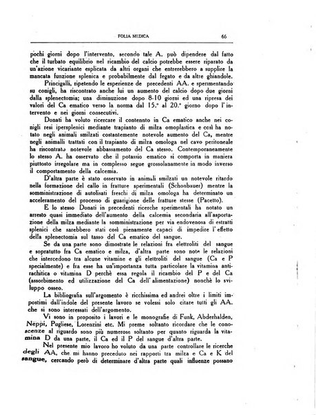 Folia medica periodico trimensile di patologia e clinica medica