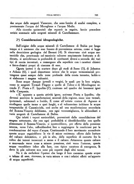 Folia medica periodico trimensile di patologia e clinica medica