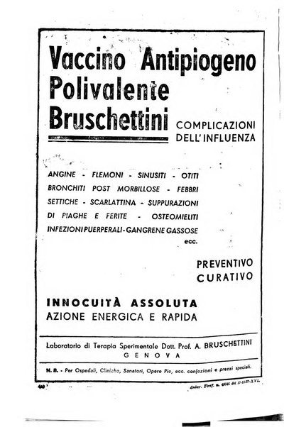 Folia medica periodico trimensile di patologia e clinica medica