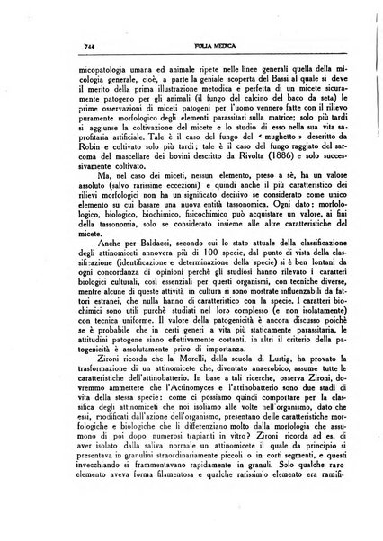 Folia medica periodico trimensile di patologia e clinica medica