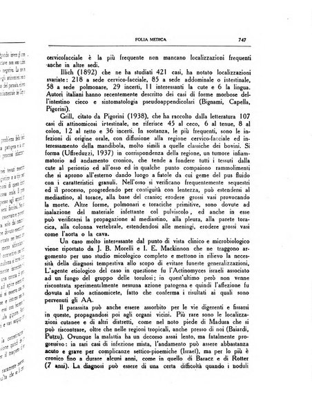 Folia medica periodico trimensile di patologia e clinica medica