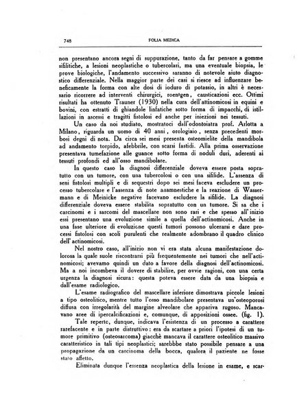 Folia medica periodico trimensile di patologia e clinica medica