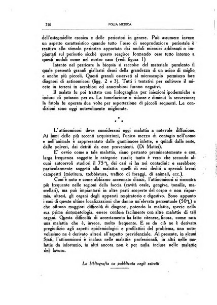 Folia medica periodico trimensile di patologia e clinica medica