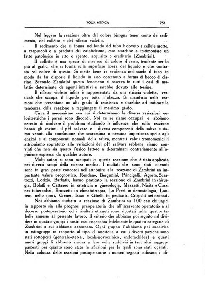 Folia medica periodico trimensile di patologia e clinica medica