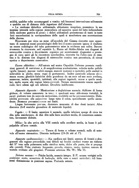 Folia medica periodico trimensile di patologia e clinica medica