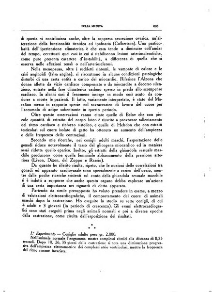 Folia medica periodico trimensile di patologia e clinica medica