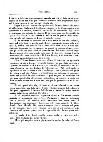 Folia medica periodico trimensile di patologia e clinica medica