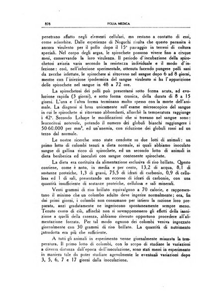 Folia medica periodico trimensile di patologia e clinica medica