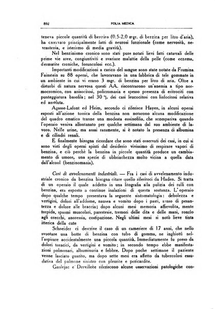 Folia medica periodico trimensile di patologia e clinica medica