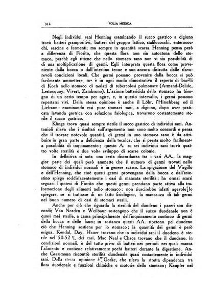 Folia medica periodico trimensile di patologia e clinica medica