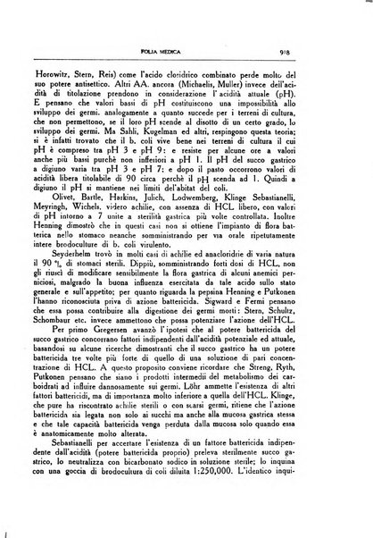 Folia medica periodico trimensile di patologia e clinica medica