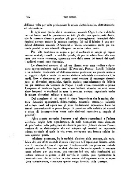 Folia medica periodico trimensile di patologia e clinica medica