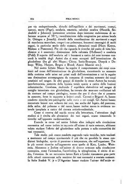 Folia medica periodico trimensile di patologia e clinica medica