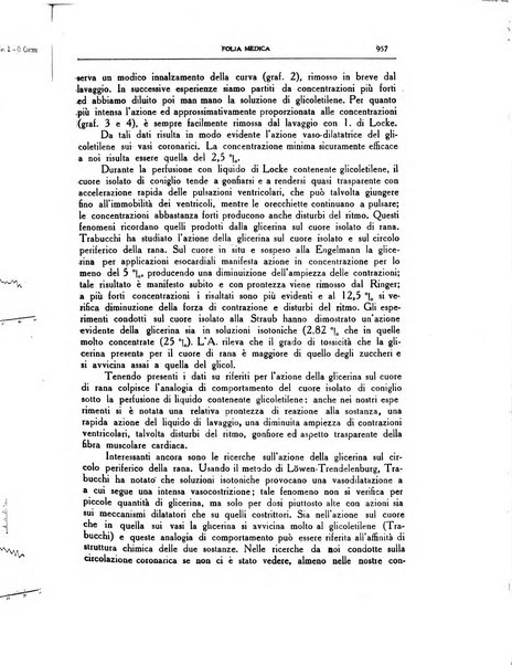 Folia medica periodico trimensile di patologia e clinica medica