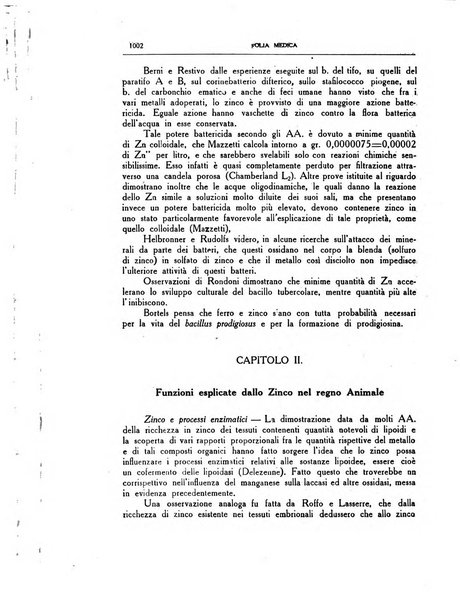 Folia medica periodico trimensile di patologia e clinica medica