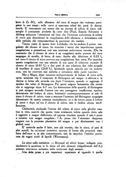 Folia medica periodico trimensile di patologia e clinica medica