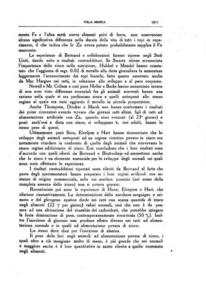 Folia medica periodico trimensile di patologia e clinica medica