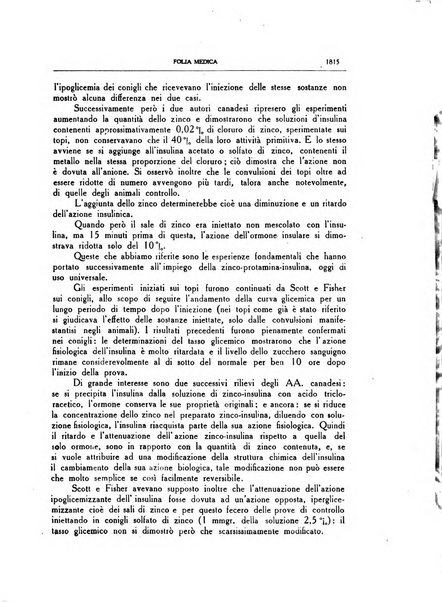 Folia medica periodico trimensile di patologia e clinica medica