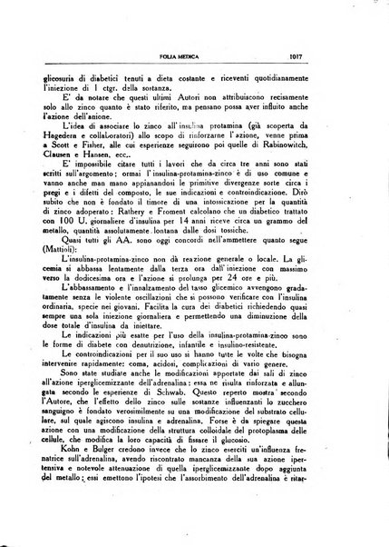 Folia medica periodico trimensile di patologia e clinica medica