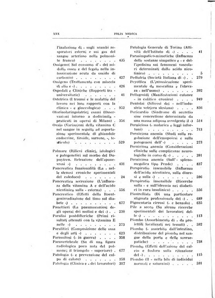 Folia medica periodico trimensile di patologia e clinica medica