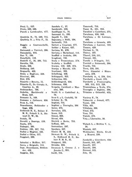 Folia medica periodico trimensile di patologia e clinica medica