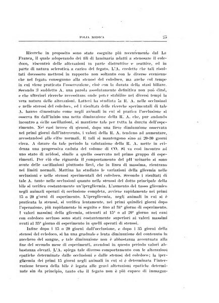 Folia medica periodico trimensile di patologia e clinica medica