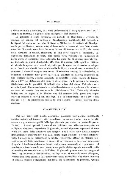 Folia medica periodico trimensile di patologia e clinica medica