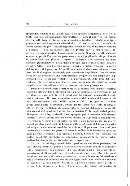 Folia medica periodico trimensile di patologia e clinica medica