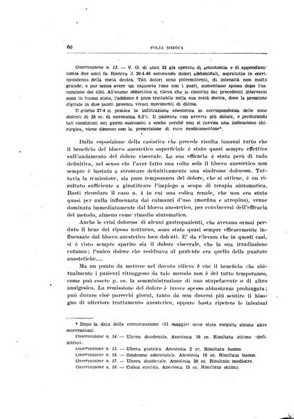 Folia medica periodico trimensile di patologia e clinica medica