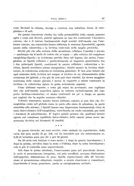 Folia medica periodico trimensile di patologia e clinica medica