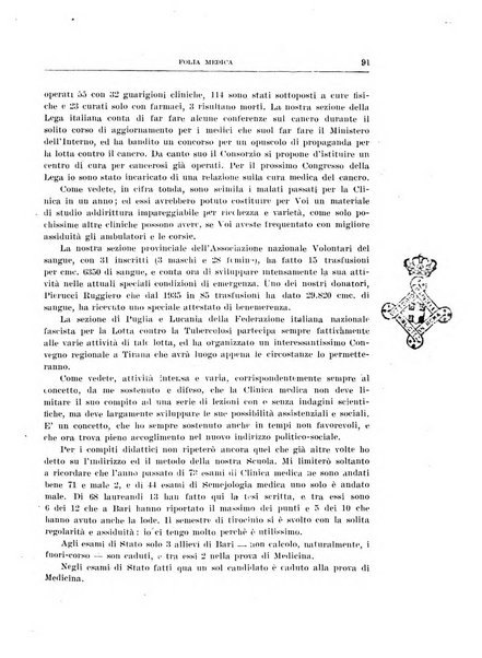 Folia medica periodico trimensile di patologia e clinica medica