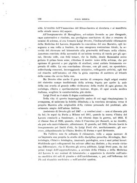 Folia medica periodico trimensile di patologia e clinica medica