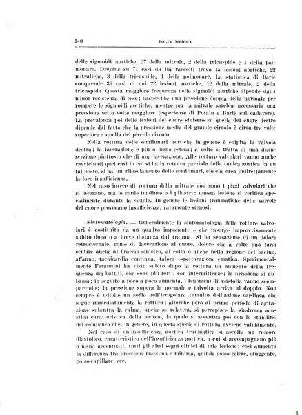 Folia medica periodico trimensile di patologia e clinica medica