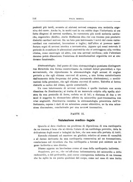 Folia medica periodico trimensile di patologia e clinica medica